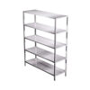 Giá phẳng inox 5 tầng