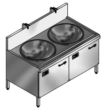 Bếp Á từ đôi lõm liền