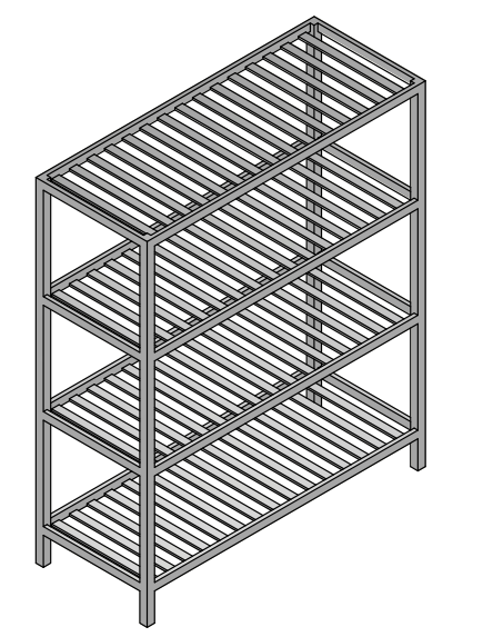 Giá nan Inox 4 tầng