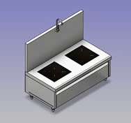 Bếp từ công nghiệp đôi phẳng