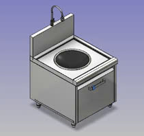 Bếp từ công nghiệp đơn lõm